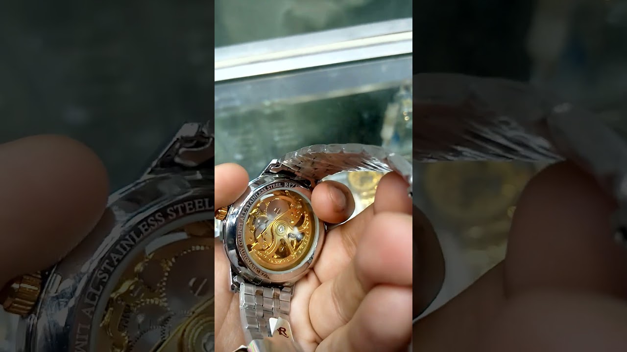 Automatic skeleton watch 