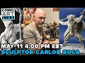 Comic art live spring 2024  sculptor carlos soca