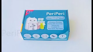 PeriPeri C6 Mini Printer Gift Box Bluetooth Inkless Pocket Printer