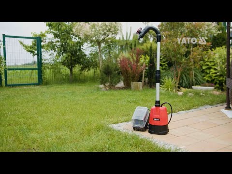 Насос заглибний акумуляторний YATO 18 В 165 Вт 2500 л/год без акумулятора, видео 1