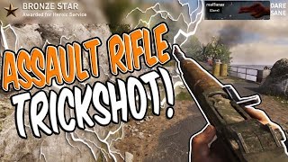 INSANE WW2 ASSAULT RIFLE WALLBANG TRICKSHOT! (3 Shots)