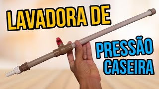 como fazer lavadora de pressão com cano de PVC e mangueira - incrível essa ideia