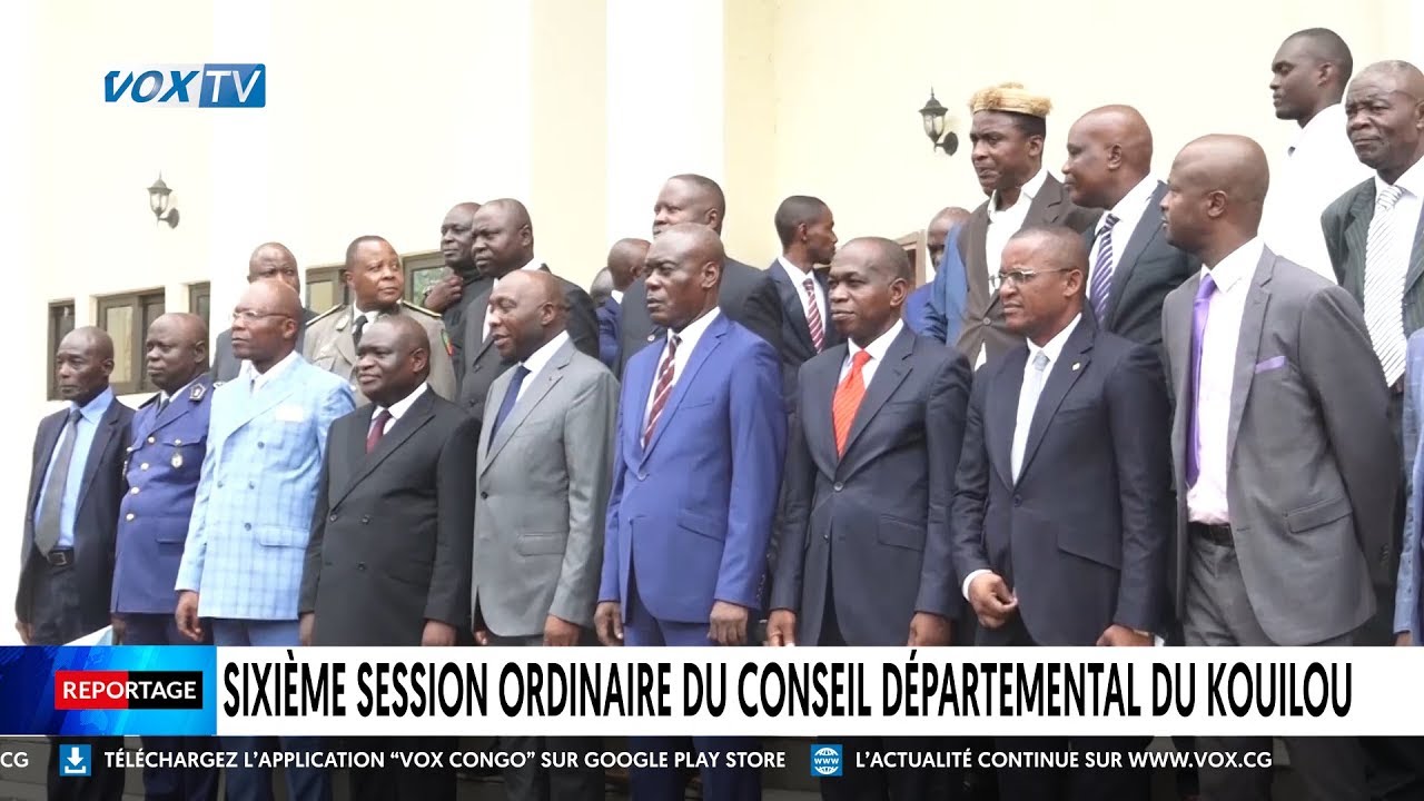 Sixième session ordinaire du conseil départemental du Kouilou