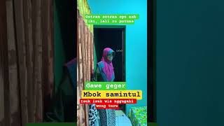 mbok samintul isuk isuk wis guvahi wong turu #shortvideo lali ro putune