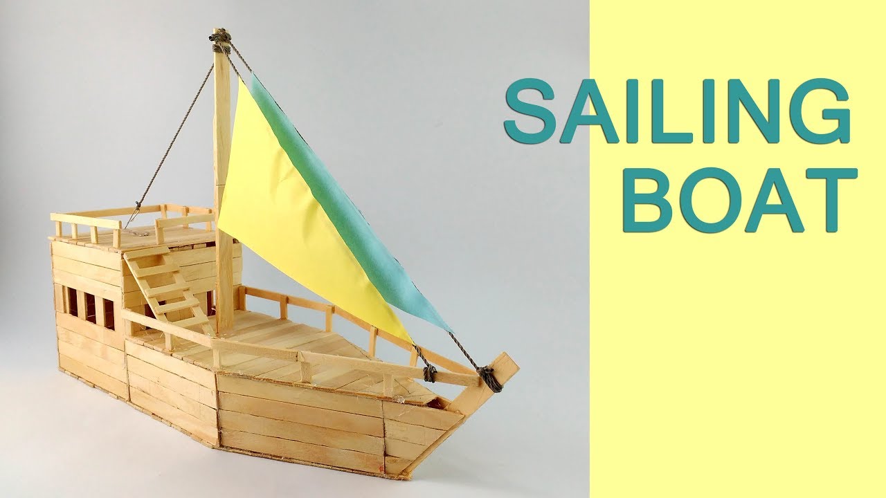 DIY a Boat - From Popsicle Sticks - YouTube