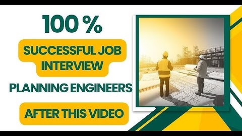 Planning Engineer | Primavera p6 | Job Interview Questions Answers Session #CivilEngineers #MEP #p6