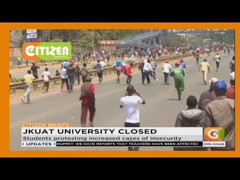 JKUAT university closed indefinatly following protests
