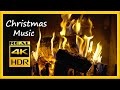 The Most Relaxing Fireplace &amp; Instrumental Christmas Music - 4k HDR 60fps Video - Screensaver