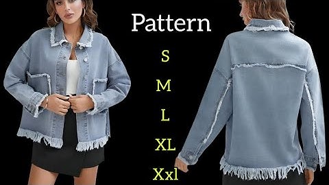 DIY Denim Jacket with Shirt Collar | Easy Pattern Making Tutorial