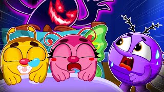 Ten In Bed Song 😴💤 Count To Ten | I'm Scared with MONSTERS | Baby Bugs Nursery Rhymes & Kids Songs