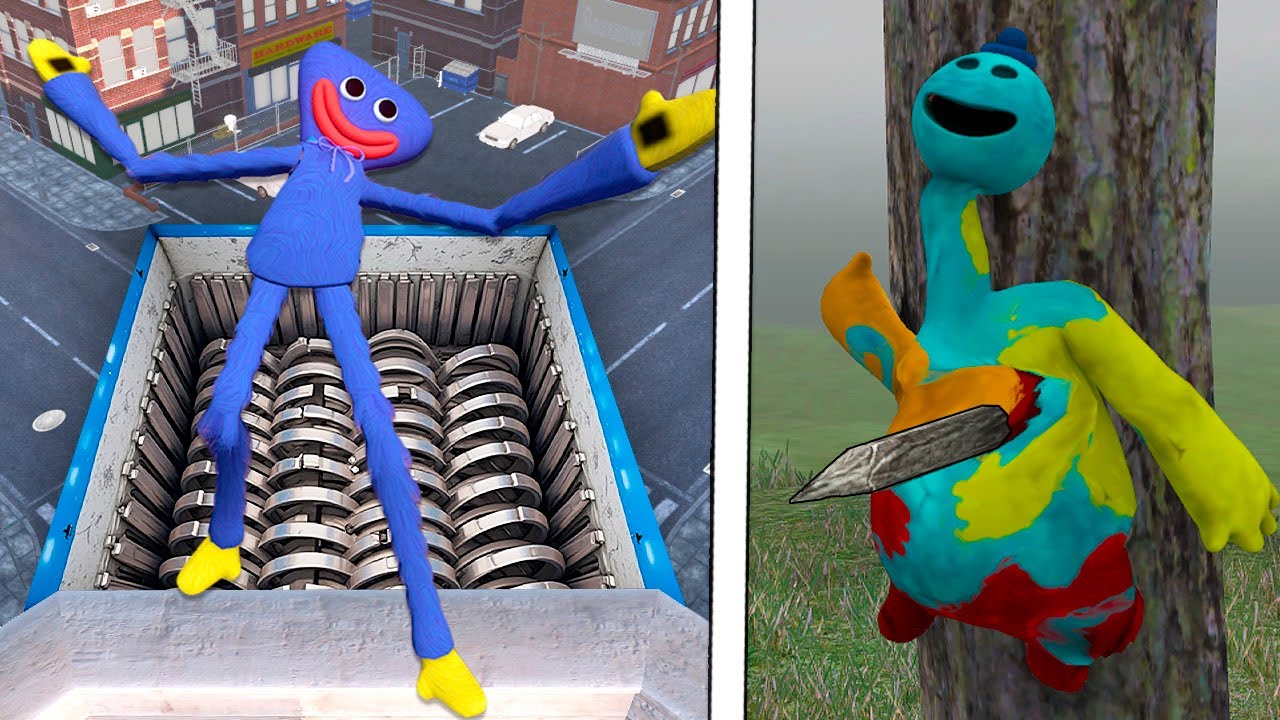 Poppy Playtime NPC Ragdoll Physics! Epic NPC Falls Compilation #97