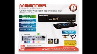 Decodificador Digital Tdt Master Mvtdtplus