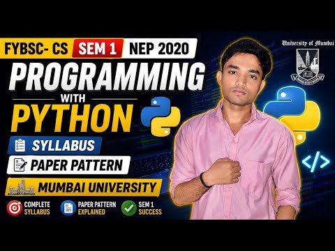 FYBSc CS Sem 1 Programming with Python Syllabus & Paper Pattern | NEP 2020 | Mumbai University