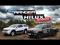 Toyota HILUX 2020 vs Ford RANGER | На песке кроссовой трассы