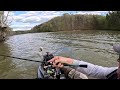 Early spring bass fishing + wind = tough day #kayakfishing #bass #fishing #kayak #fishinglife