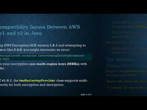 Resolving AWS Encryption SDK Java Compatibility Issues Between Versions 1.6.1 and 2.4.0