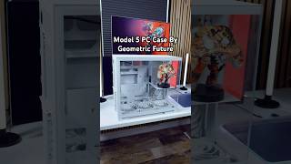 This PC Case lets you display collectibles! #whitecase #pccase #whitepcbuild #geometricfuture