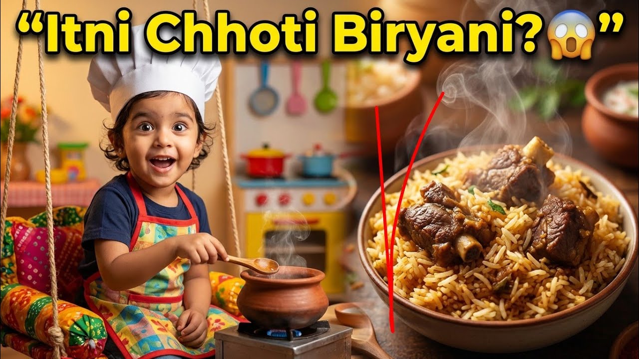 Miniature mutton biryani recipe | Dam biryani recipes - mini biryani cute 😋