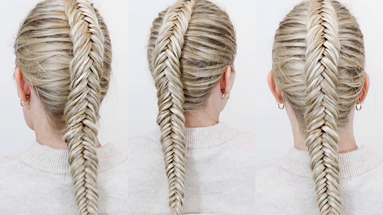 How To Single Dutch Fishtail Your Own Hair - Hand Placement & Slow Talk ...