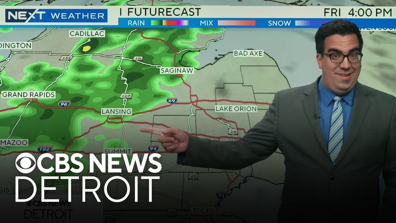 Clear for Friday with storms by Saturday in Southeast Michigan - YouTube