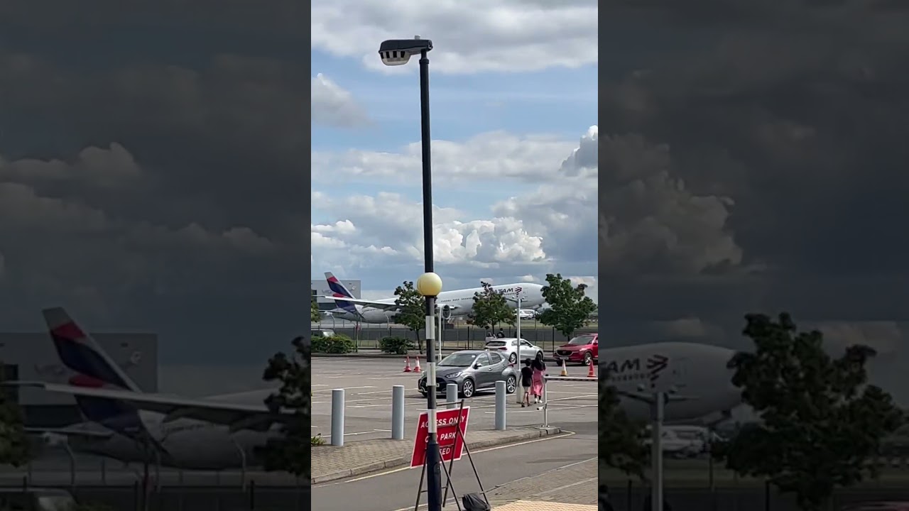 Latam 777 landing at Heathrow 