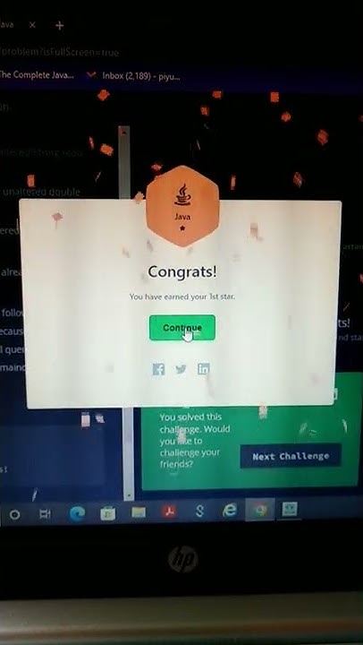 Earned 1 star on Hackerrank by solving 3 Java basic questions ...