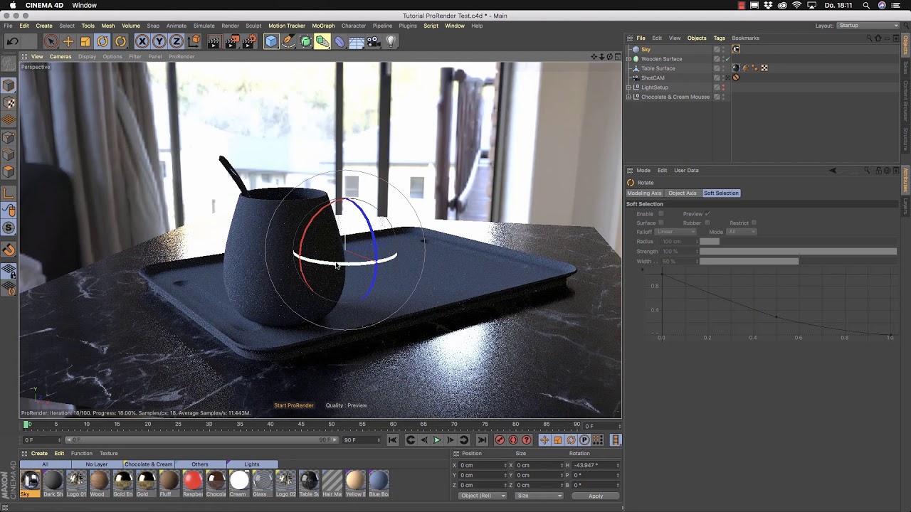 CINEMA 4D R20 New Feature Tutorial ProRender Helge Maus Joe - YouTube
