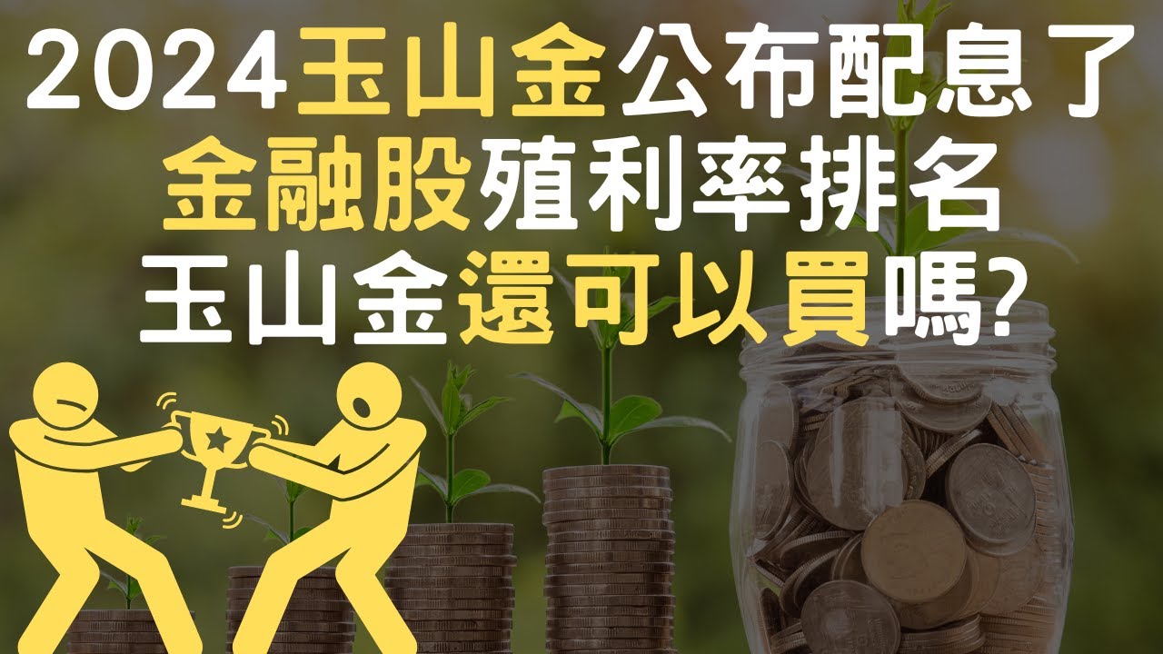 【財富的第N本筆記】2024金融股殖利率排名大公開！玉山金公布配息到底香不香？@CtiFinance