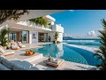 Morning Jazz With Ocean Wave &amp; Sea Breeze To Start The Day - Dreamy Jazz Melody With Coastal Resort