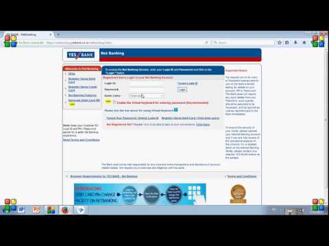 how to do imps from yes bank net banking