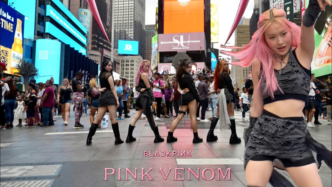 [FANCAM] KPOP IN TIMES SQUARE | Pink Venom - BLACKPINK - YouTube