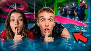 24 SAAT GECE GİZLİCE AQUA PARK'TA KALDIK ?!
