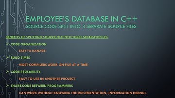 Employee Database  in C++