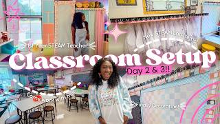 CLASSROOM SET UP DAYS 2&3! | Organizing, Finally Decorating, Unboxing Lab Coats, & More Fun!!