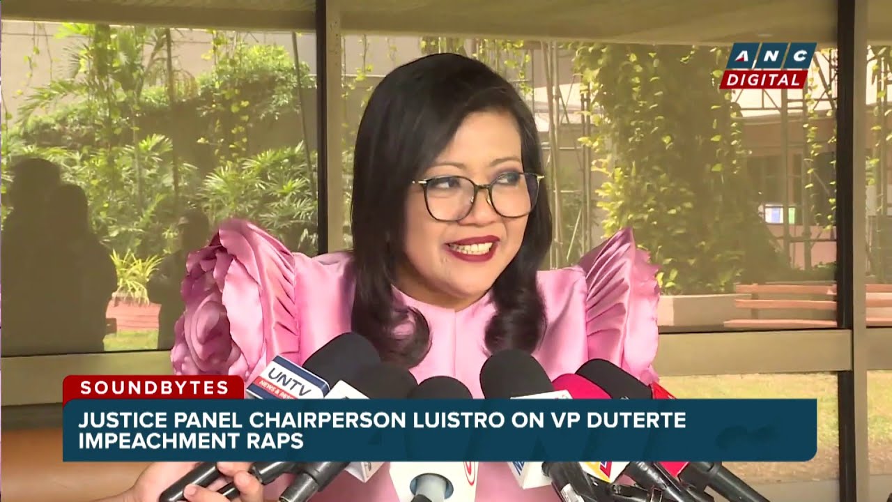 WATCH: Justice panel chair Luistro on VP Sara Duterte impeachment deliberations | ANC