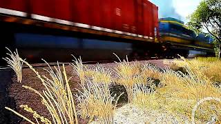 Rio Tinto Ore Train flys through Coober Pedy - Forza Horizon 3