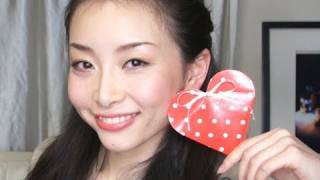 Super Natural Valentine's Hair Style ~ twist bangs & wavy ~