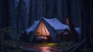 Regengeräusche ohne Donner auf den Zelt - Perfekte Regengeräusche zur Heilung & entspannen