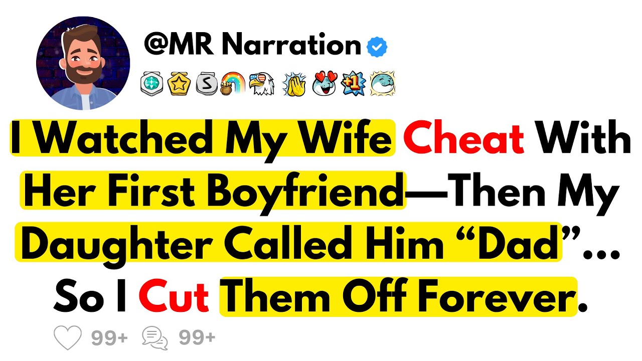 I Watched My Wife Cheat With Her First Boyfriend—Then My Daughter Called Him “Dad”… I Cut Them Off.