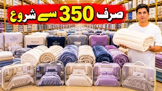 Bedsheet Price Rs 350 | Bedsheet Wholesale Market Faisalabad | Blanket | Comforter | Razai Set