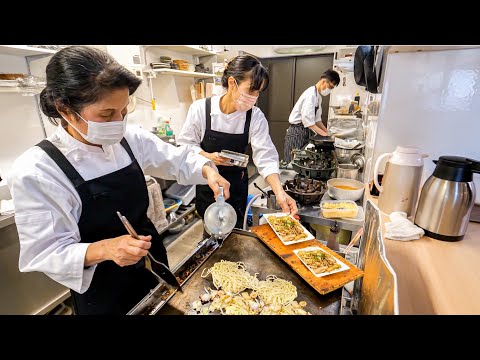 衝撃価格の天ぷら定食！熟練の技で魅せる家族経営お好み焼き店が魅力的すぎた丨Japanese Street Food