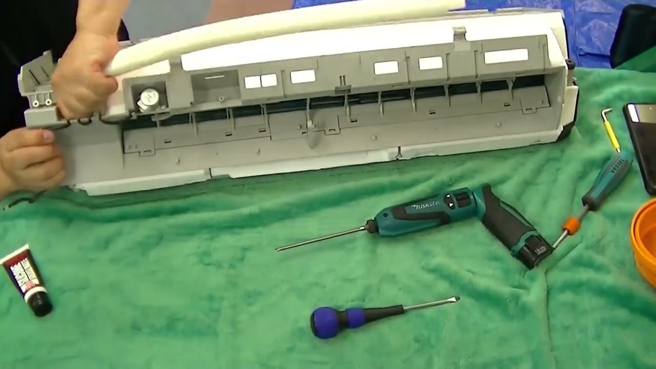 アイリスオーヤマエアコンIRA-2802A完全分解 - YouTube