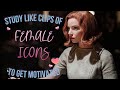 Female icons study like clips to get u motivated