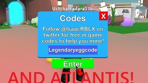 NEW ATLANTIS LAND UPDATE AND CODES!! | Roblox Mining Simulator