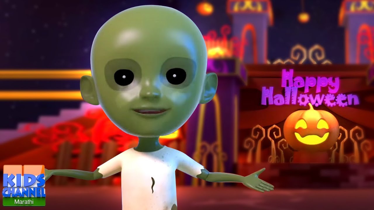 Hello its Halloween, हॅलो आहे हॅलोविन, Marathi Nursery Rhymes and