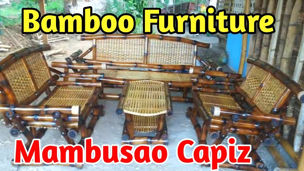 Bamboo Furniture Filipino Handicraft as an Art! Sitio Aliwas, Burias, Mambusao, Capiz YouTube
