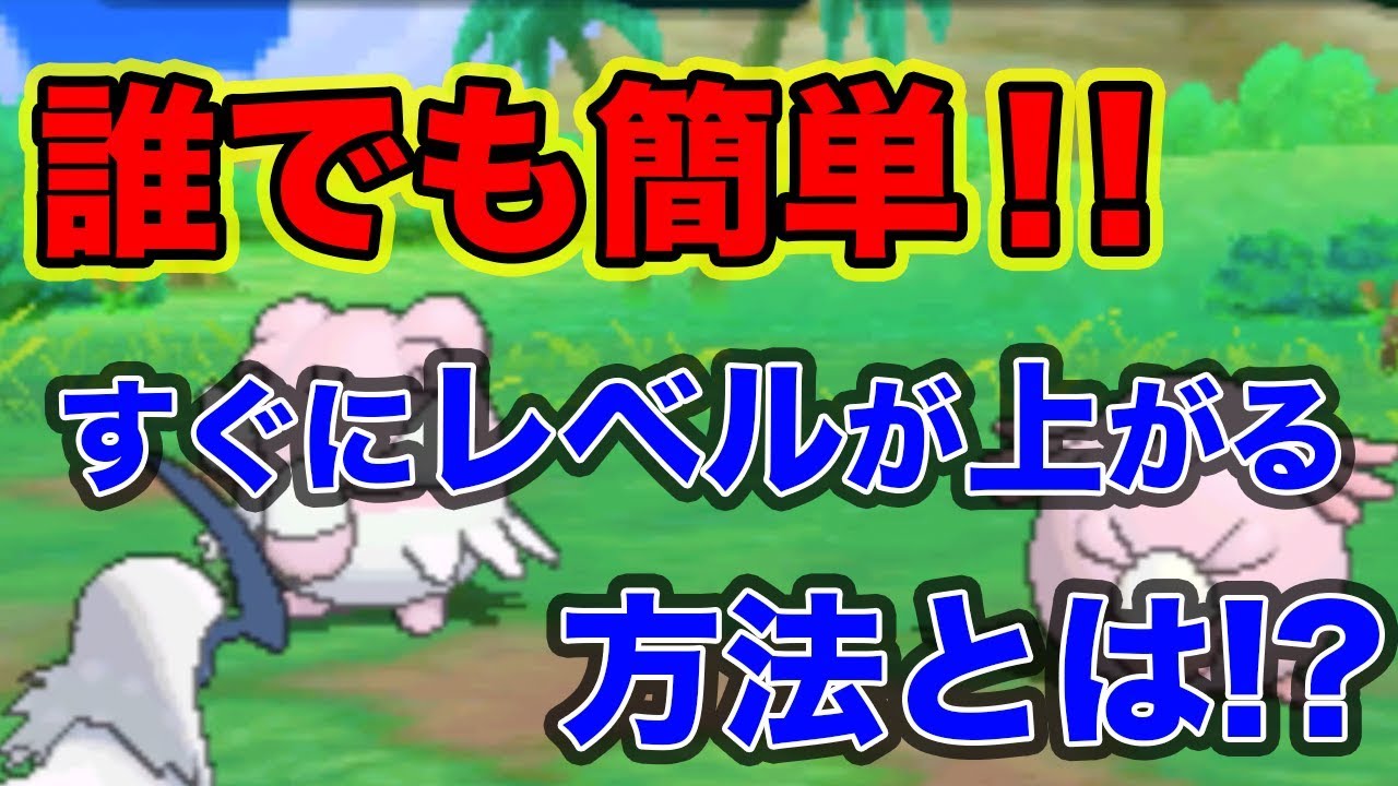 簡単すぎるレベル上げ方法 これさえやればもう四天王いらず ポケモンusum Youtube