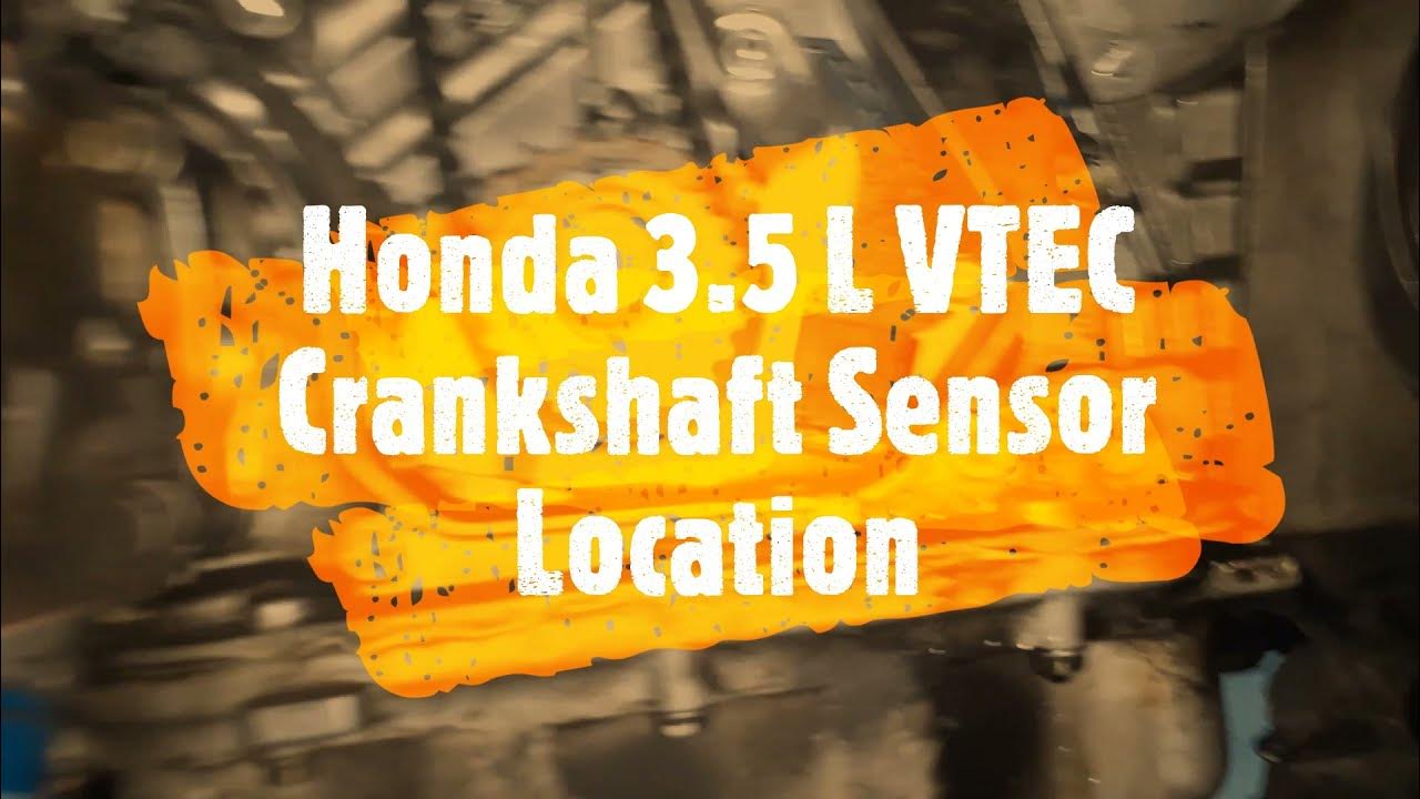 Honda Crankshaft Sensor Location - YouTube