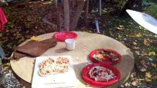Nancy Today: Making pizzas in the outdoor oven at MERA
