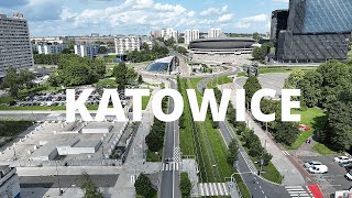 Katowice - ujęcia z drona 1080p (2023)